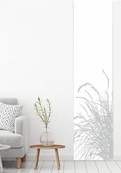 Flächenvorhang Reed24 lichtgrau L blanco, Schiebevorhang, Schiebegardine, modern, 60 cm breit, 2,65 m hoch, 3 m hoch